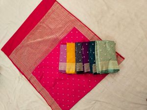 Pink Elegant Marshu Silk Saree