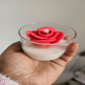 Soy Wax Cylindrical Rose Votive Candle