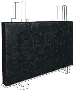 Indian Ash Black Granite Slab