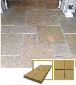 Smooth Yellow Limestone Slab