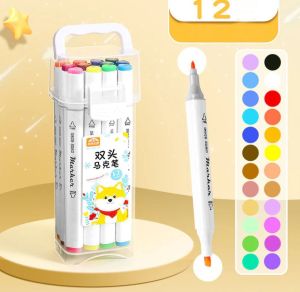 12 Pieces Multicolor Marker Pen