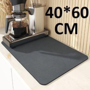 40x60 Cm Rubber Gray Kitchen Water Absorbent Mat