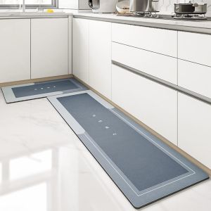Plain Rubber 2 Pcs Kitchen Mat