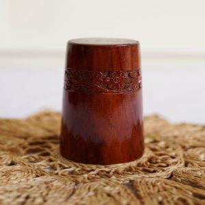 Set OF 6 Handcrafted Wooden Glasses