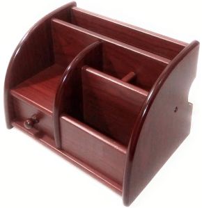 Sheesham Wood Desk Organizer