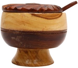 Sheesham Wooden Masala Jar