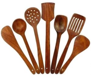 Wooden Cooking Spatula Set