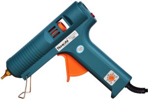 Themisto TH-GG150 Military Green Hot Glue Gun with 5 Strong Yellow Sticks