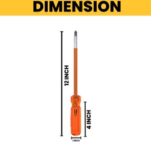 Themisto TH-T21 8 Inch CRV Hex Screwdriver with Stripper