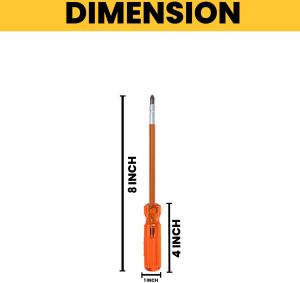 Themisto TH-T23 4 Inch CRV Hex Screwdriver with Stripper