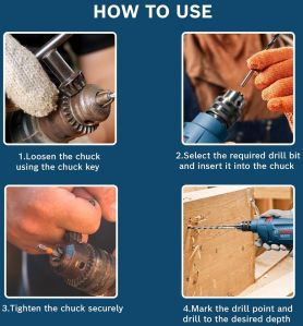 Bosch GSB 500 Re Corded Impact Drill Kit Set OF 100 Pcs