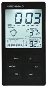 ApTechDeals CX-501 Digital LCD Display Hygrometer Thermometer Humidity Meter