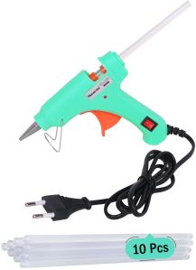 Themisto TH-GG20B 20W Mini Hot Melt Glue Gun with 10 Glue Sticks