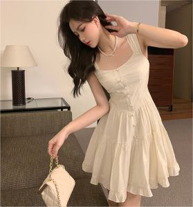 Ladies White Slip Dress