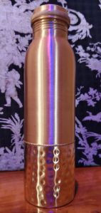 1000ml Hammered Pure Copper Water Bottle