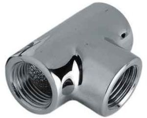 1/2 Inch CP Brass Tee