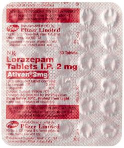 Ativan 2mg Lorezepam Tablets