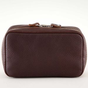 Brown Leather Pouch Bag