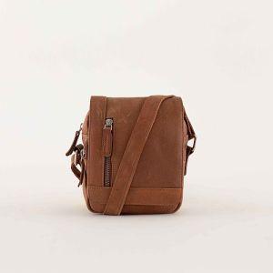 Ladies Brown Leather Sling Bag
