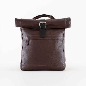 Ladies Stylish Brown Leather Backpack Bag