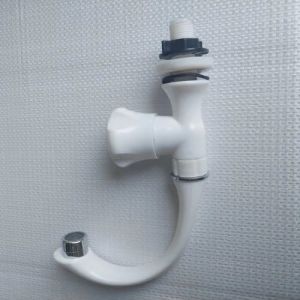 White PVC Swan Neck Tap