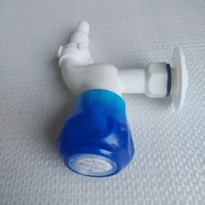 Blue PVC Nozzle Bib Cock