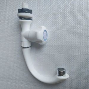 White PVC Swan Neck Tap