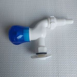 Blue PVC Nozzle Bib Cock