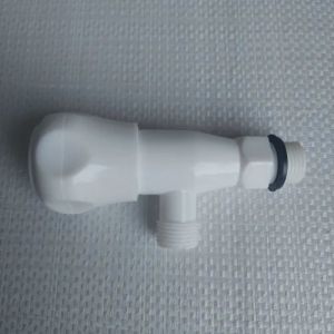 White PVC Angle Valve