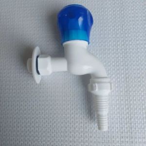 Blue PVC Nozzle Bib Cock