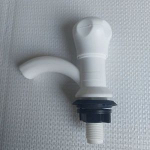 White PVC Pillar Cock
