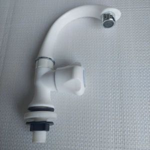 White PVC Swan Neck Tap