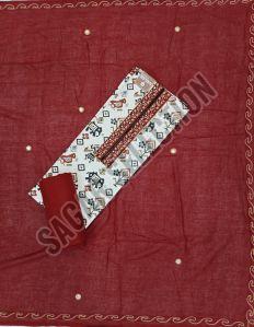 Ladies Khadi Cotton Unstitched Suits