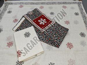 Jaipuri Print Unstitched Suit