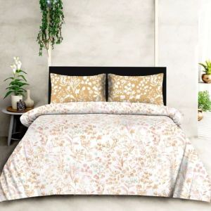 Hermes King Size Cotton Printed Bedsheet Set