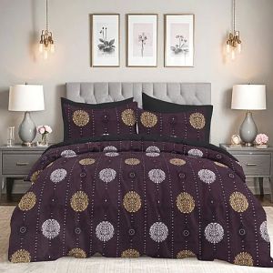 Louis Cotton Printed King Size Bedsheet Set