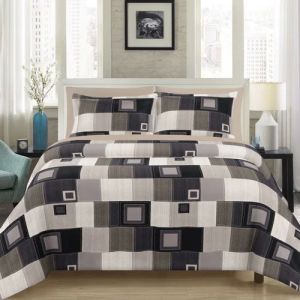 Porcine Print Queen Size Cotton Satin Bedsheet Set