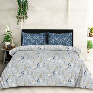 Hermes King Size Cotton Printed Bedsheet Set
