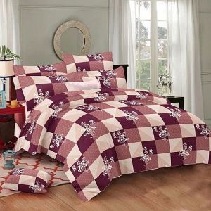 Edson King Size Cotton Printed Bedsheet Set