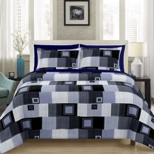 Porcine Print Queen Size Cotton Satin Bedsheet Set