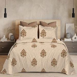 Gloria King Size Pure Cotton Printed Bedsheet Set
