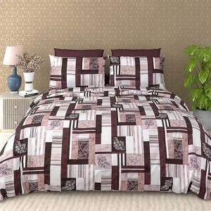 Louis King Size Cotton Printed Bedsheet Set