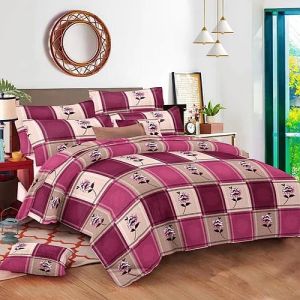 Edson King Size Cotton Printed Bedsheet Set