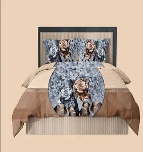 Digital Print King Size Bedsheet