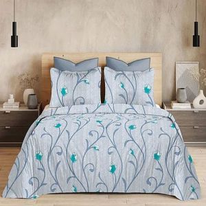 Gloria King Size Cotton Printed Bedsheet Set
