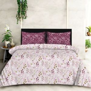 Hermes King Size Cotton Printed Bedsheet Set