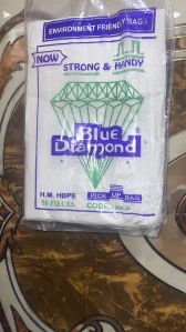 Blue Diamond Plastic Carry Bag