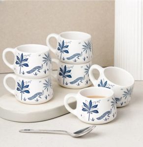 200ml Printed Ceramic Tea Cup Set
