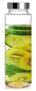 750ml Transparent Glass Water Bottle Set