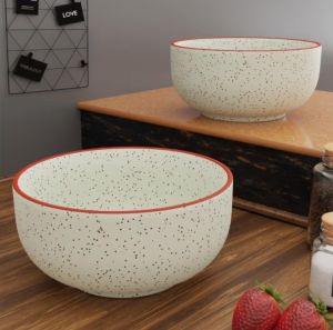 500ml Premium Speckled Ceramic Serving Bowl Set